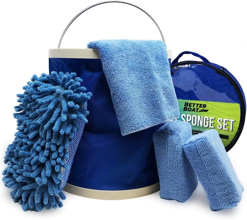 Non-Scratch Microfiber Cleaning Kit for Boats and Cars