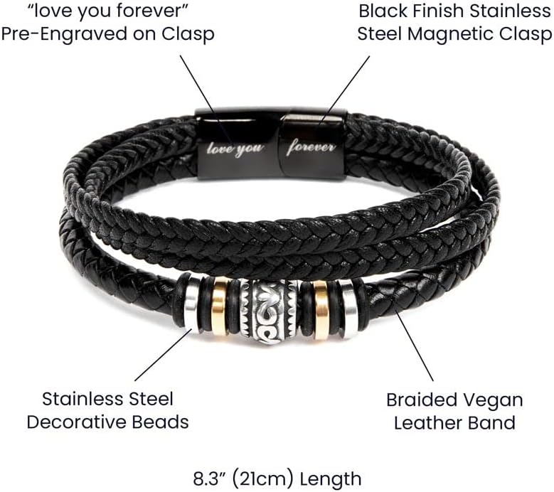 Birthday Gift Bracelet for Son with Message Card