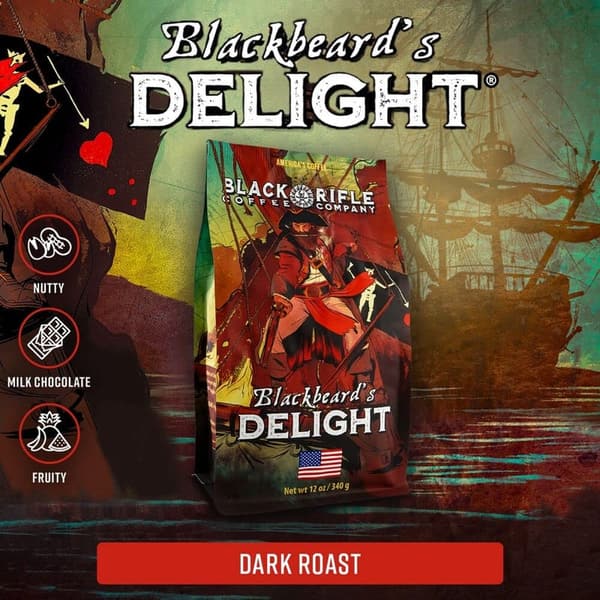 Black Rifle Coffee Blackbeard's Delight Dark Roast 12 OZ