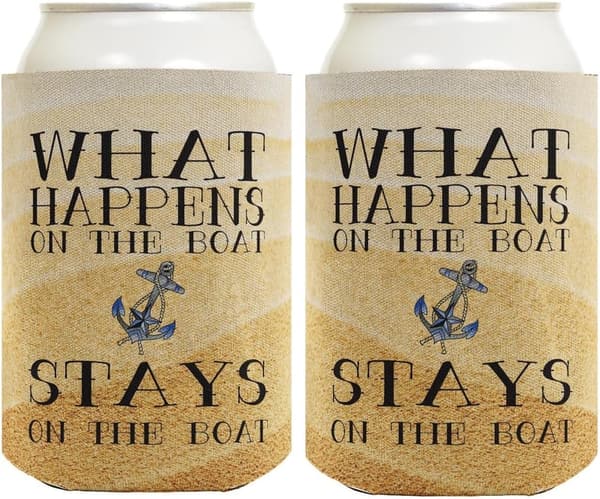 Nautical 2-Pack Can Coolers -
