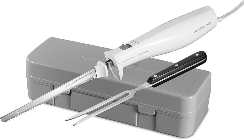 Electric Knife Set with Ergonomic Design & Stainless Steel Blades