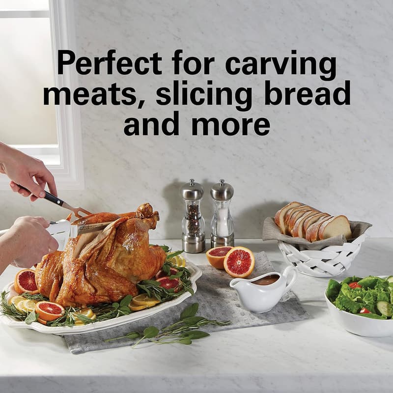 Electric Knife Set with Ergonomic Design & Stainless Steel Blades