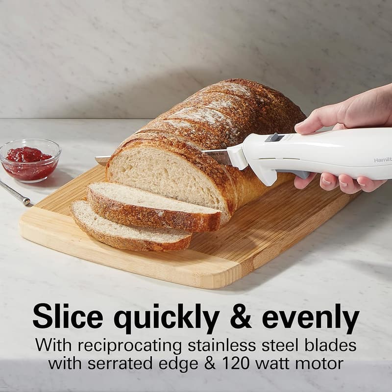Electric Knife Set with Ergonomic Design & Stainless Steel Blades