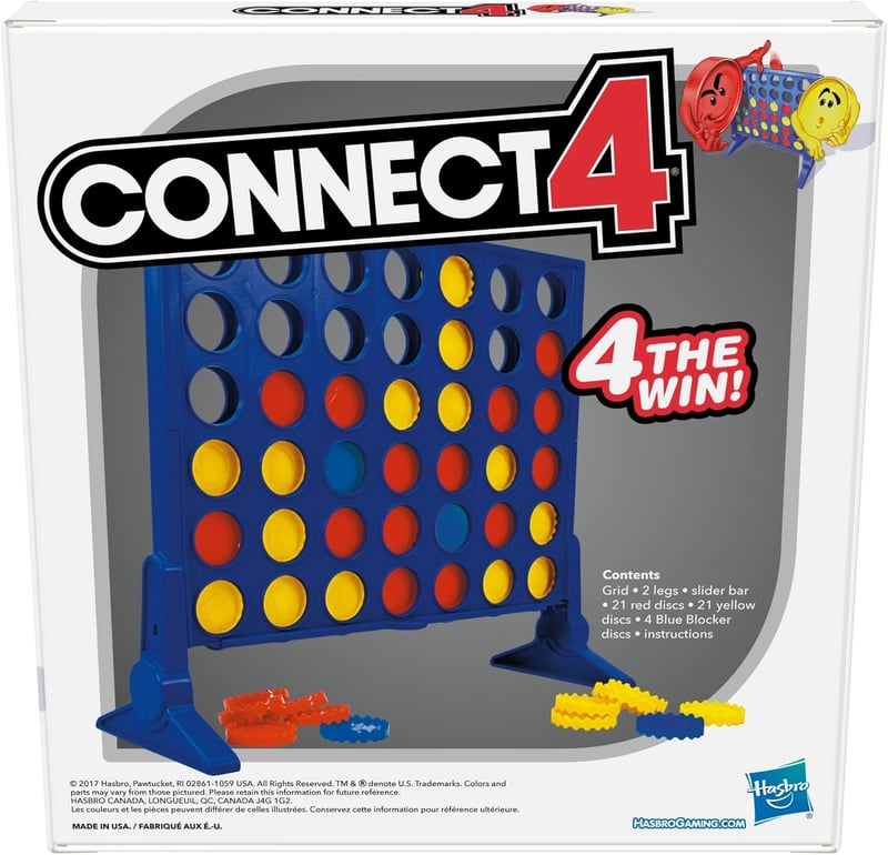 Connect 4 Strategy Board Game for Ages 6+