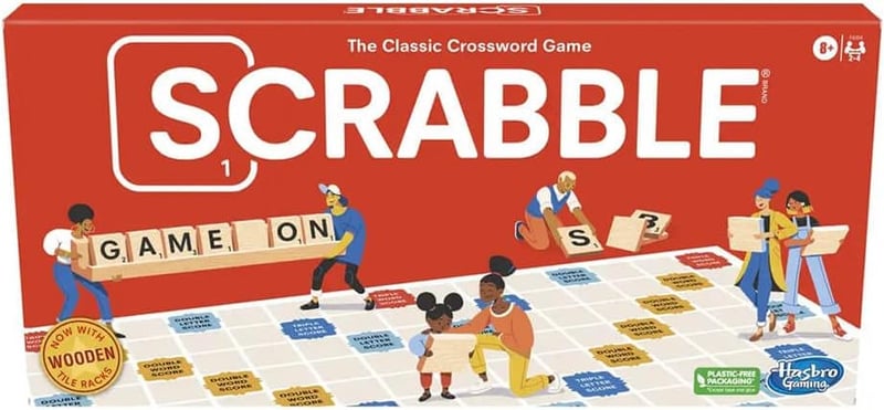 Classic Scrabble Board Game for 2-4 Players, Ages 8+
