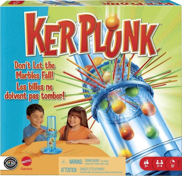 KerPlunk Kids Game - Easy-to-Learn Family Fun for 2-4 Players
