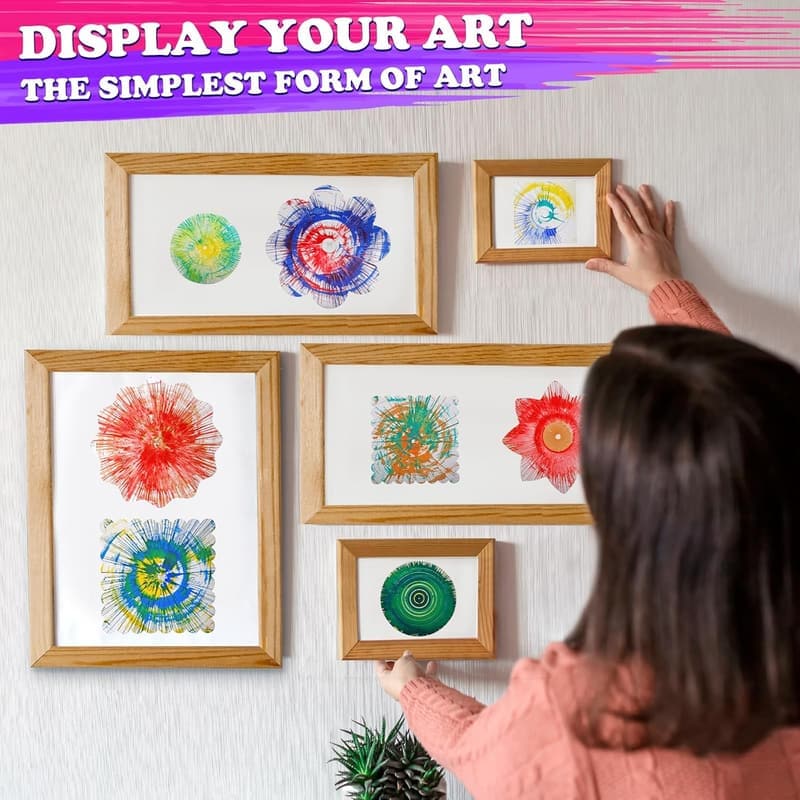 Kids' Spin Art Machine Kit – Creative Craft Set for Ages 4-12