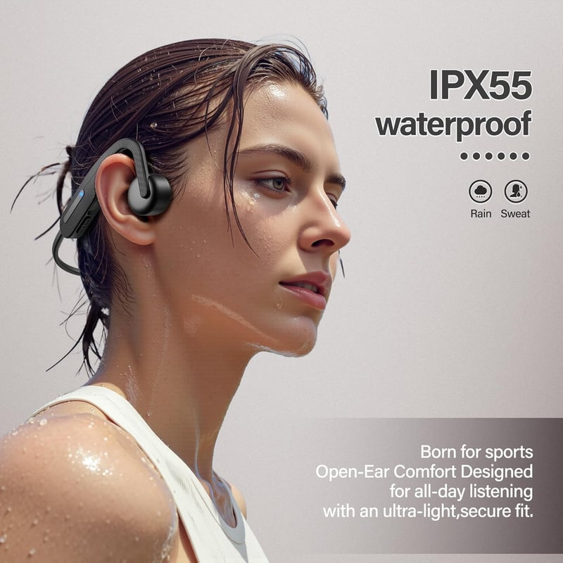 Wireless Bluetooth Bone Conduction Headphones for Sports