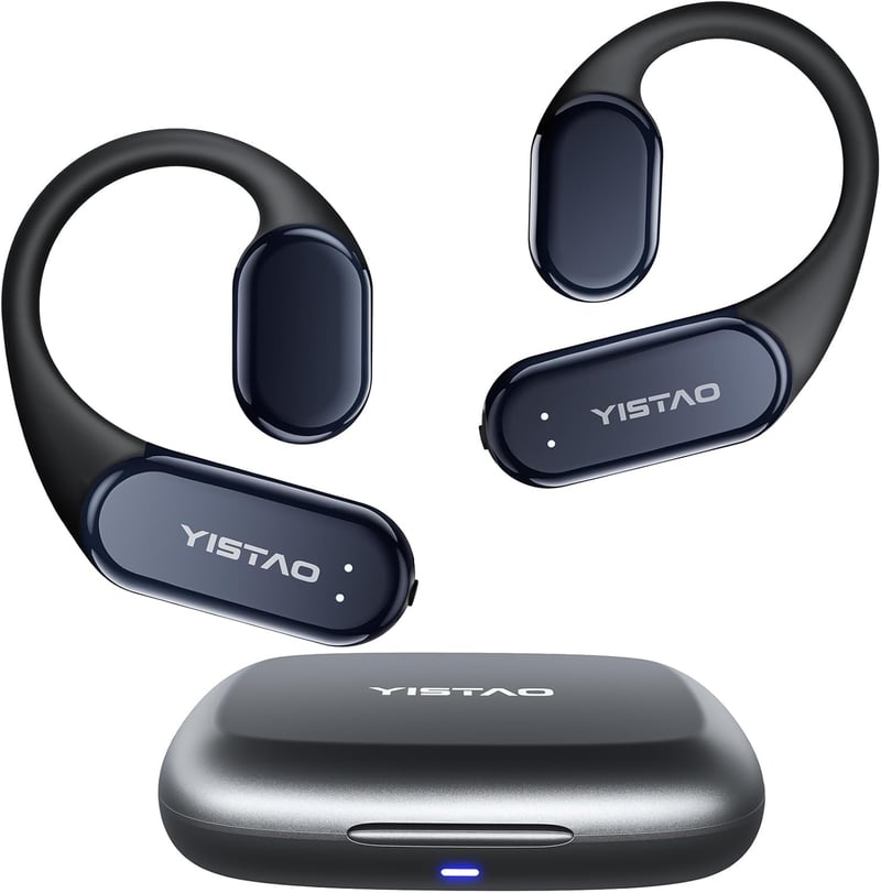 Wireless Bone Conduction Earbuds, 60H Playtime, Waterproof
