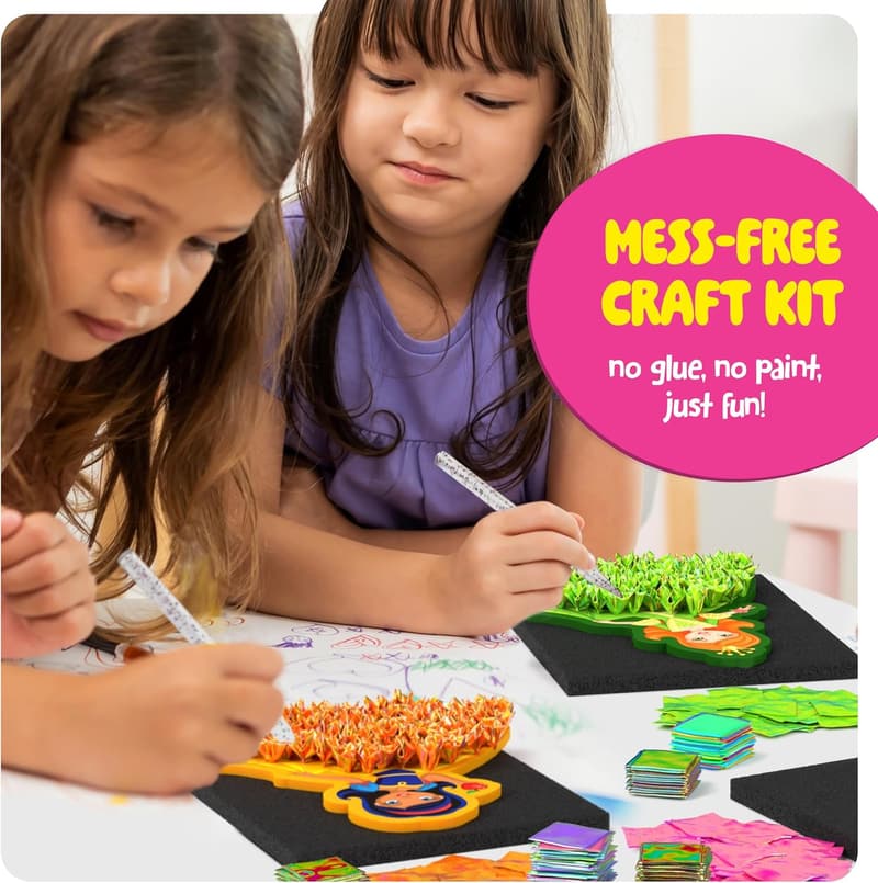 Magical Princesses Art Kit - Mess-Free Craft for Girls 4-9