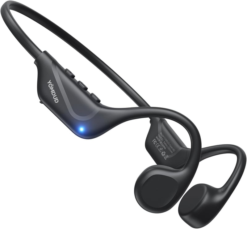 Wireless Bone Conduction Headphones with Mic, IPX5 Waterproof