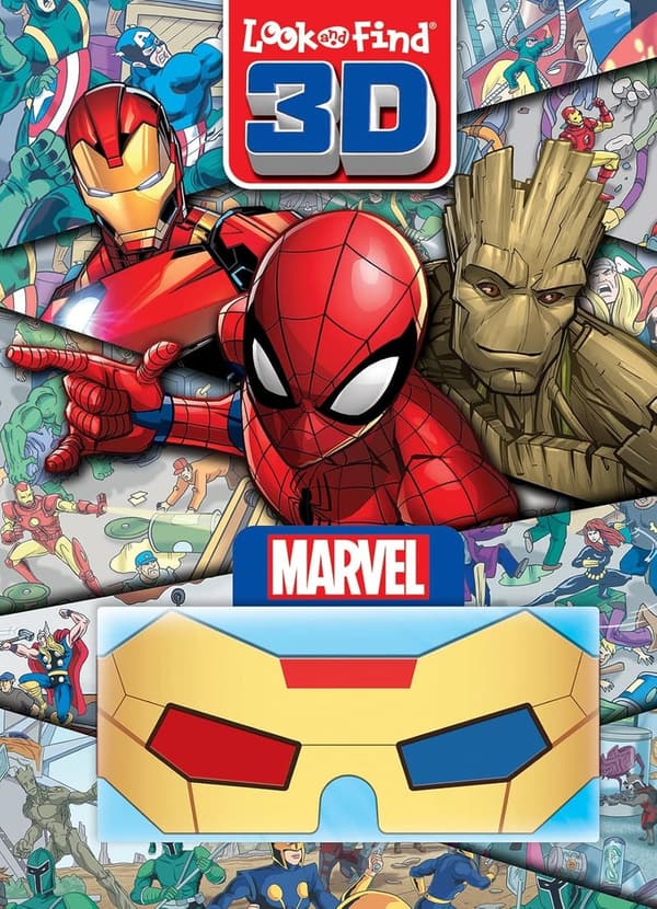 3D Look and Find Activity Book with Iron Man Glasses