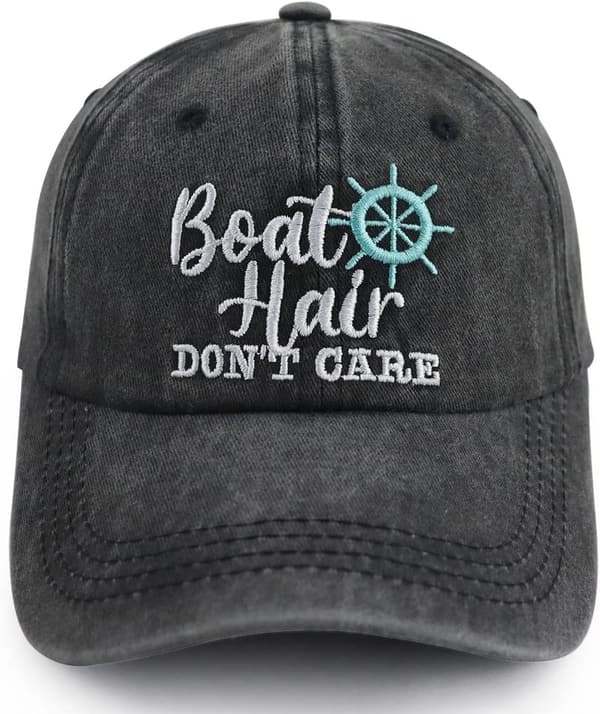 Adjustable Distressed Denim Fishing Cap for Men & Women
