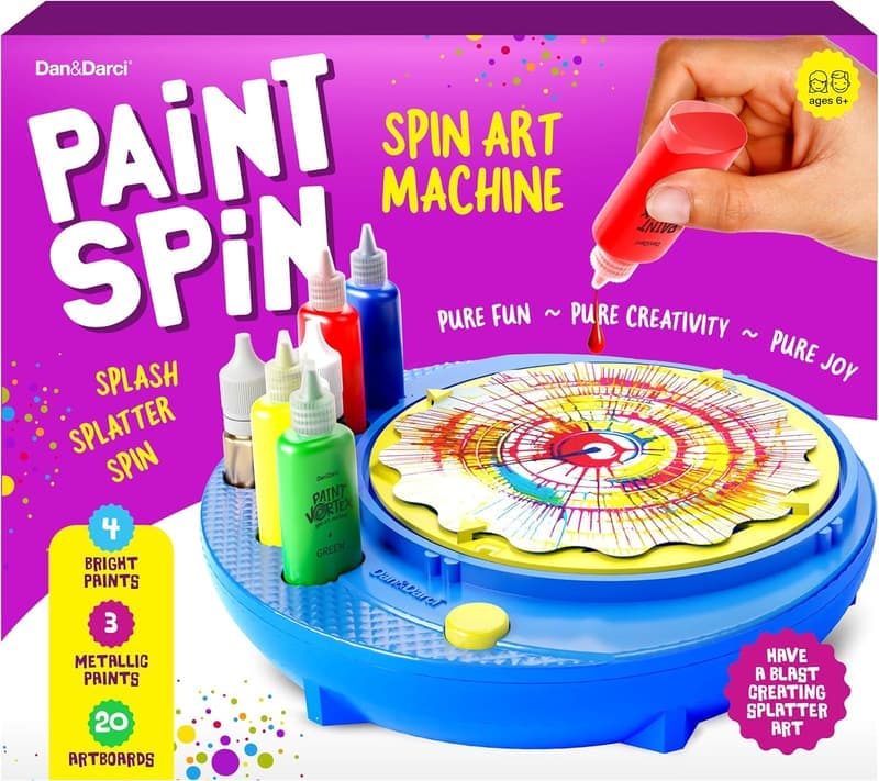 Kids' Spin Art Machine Kit - Arts & Crafts Gift for Ages 6-12