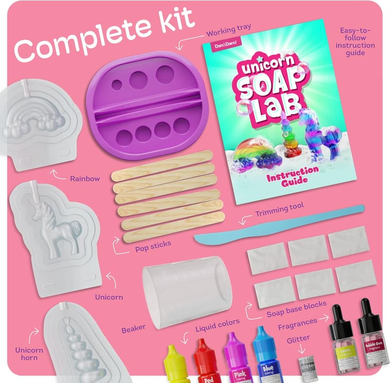 Unicorn Soap Making Kit - DIY Craft for Girls Ages 6+