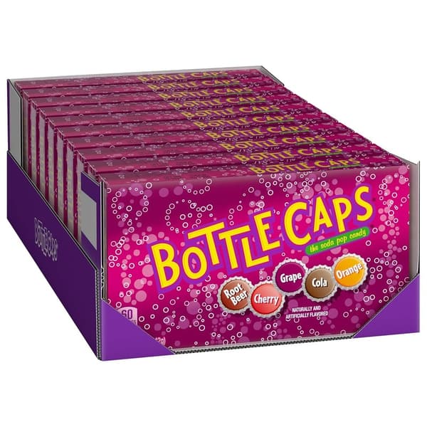 Fizzy Hard Candy Bottle Caps - 5 oz Theater Candy Pack (10)