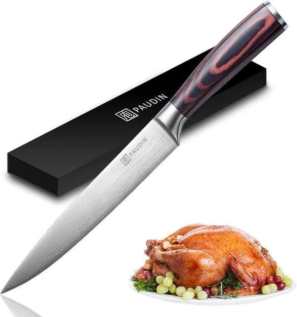 Premium 8-Inch Carving Knife - Ultra Sharp German Steel