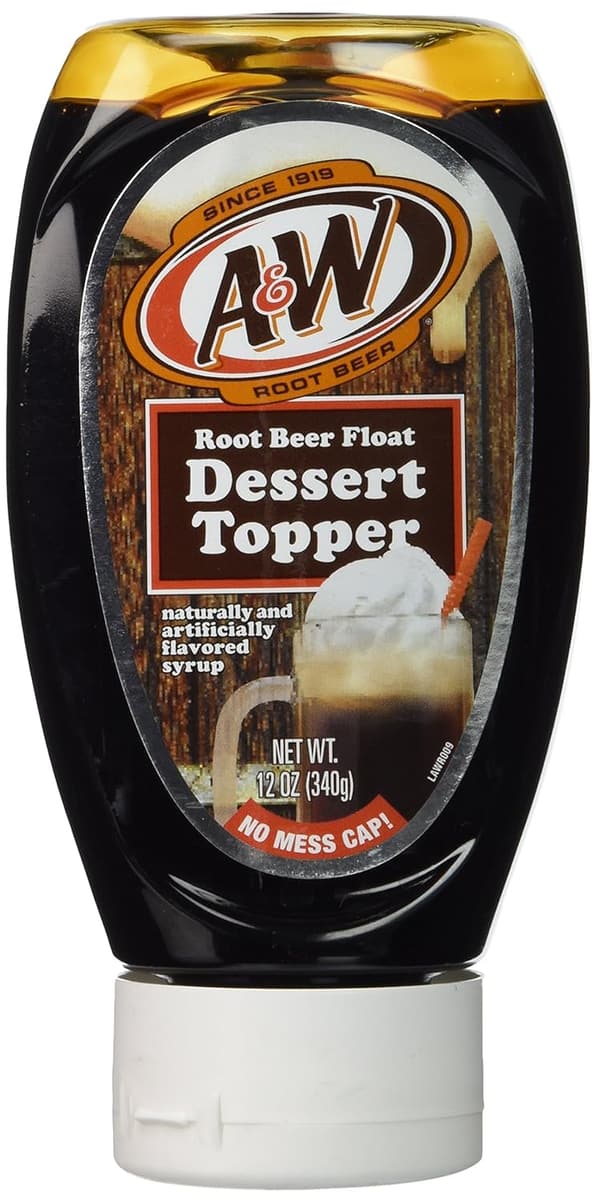 A&W Root Beer Float Dessert Topping, 12 oz
