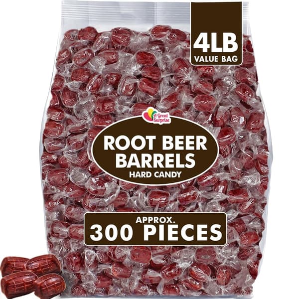 Root Beer Barrels - 4 lbs of Classic Individually Wrapped Candy