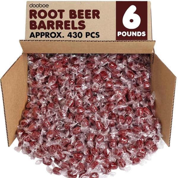 Old Fashioned Root Beer Barrels Hard Candy - 6 lbs