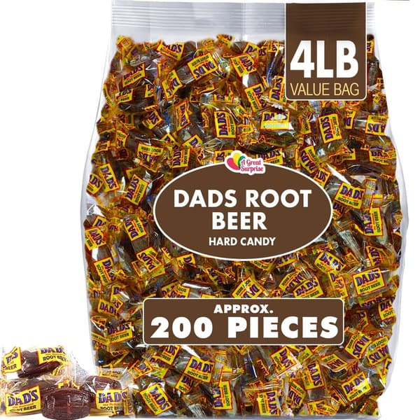 Root Beer Barrels Hard Candy - 4 lbs - Individually Wrapped