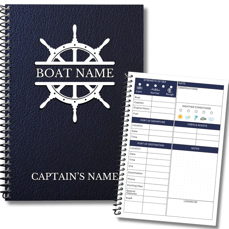 Nautical Diary: Personalized Captain's Log for Boat Owners