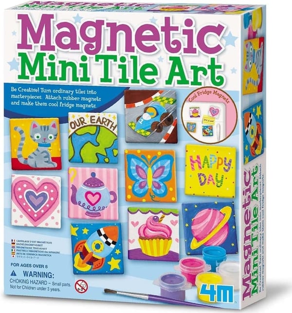 Magnetic Mini Tile Art Craft Kit for Kids Ages 8+