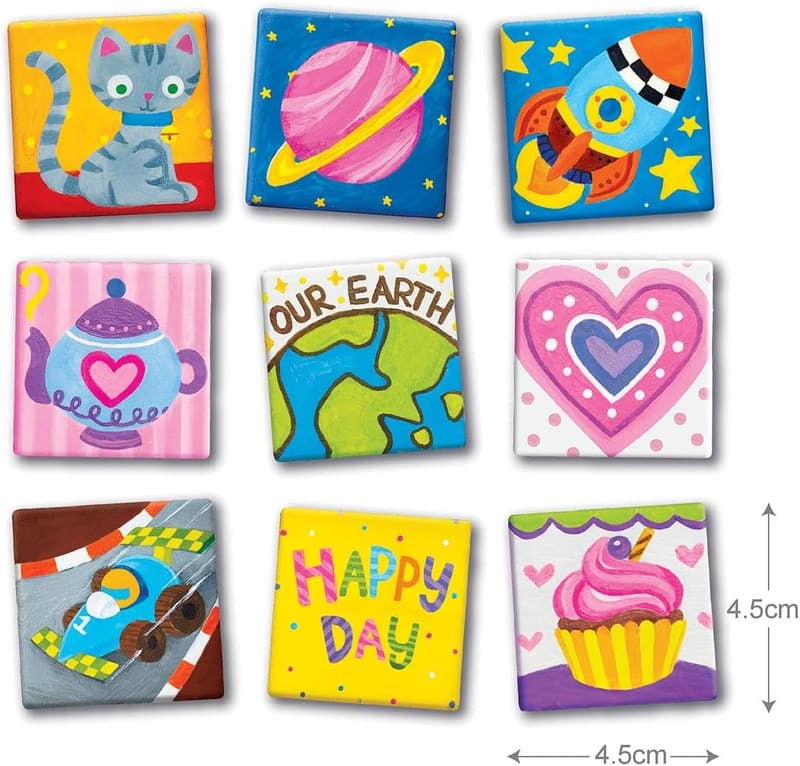 Magnetic Mini Tile Art Craft Kit for Kids Ages 8+