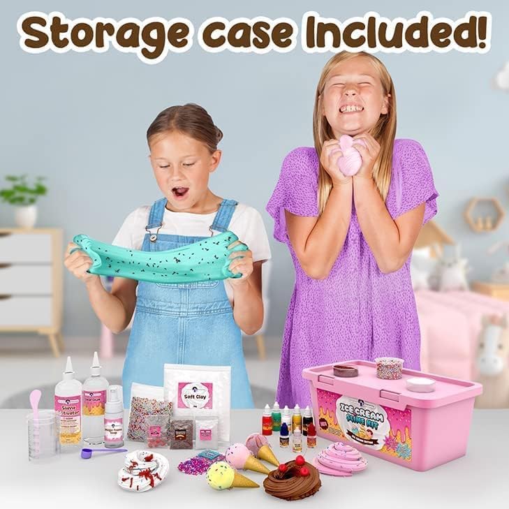 DIY Ice Cream Slime Kit for Girls – Fun Birthday Gift for Ages 8-10