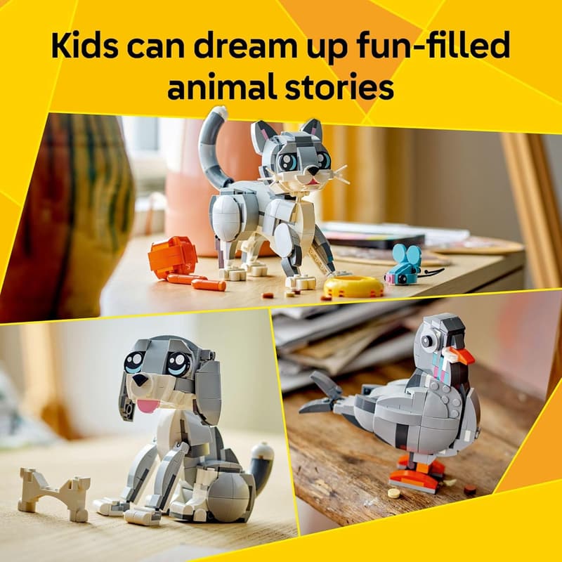 3-in-1 LEGO Creator Playful Cat Toy - Birthday Gift for Kids