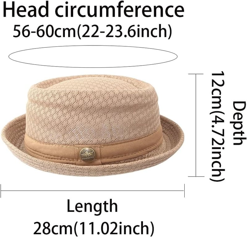Summer Straw Pork Pie Hat - Beach Party Fedora for All