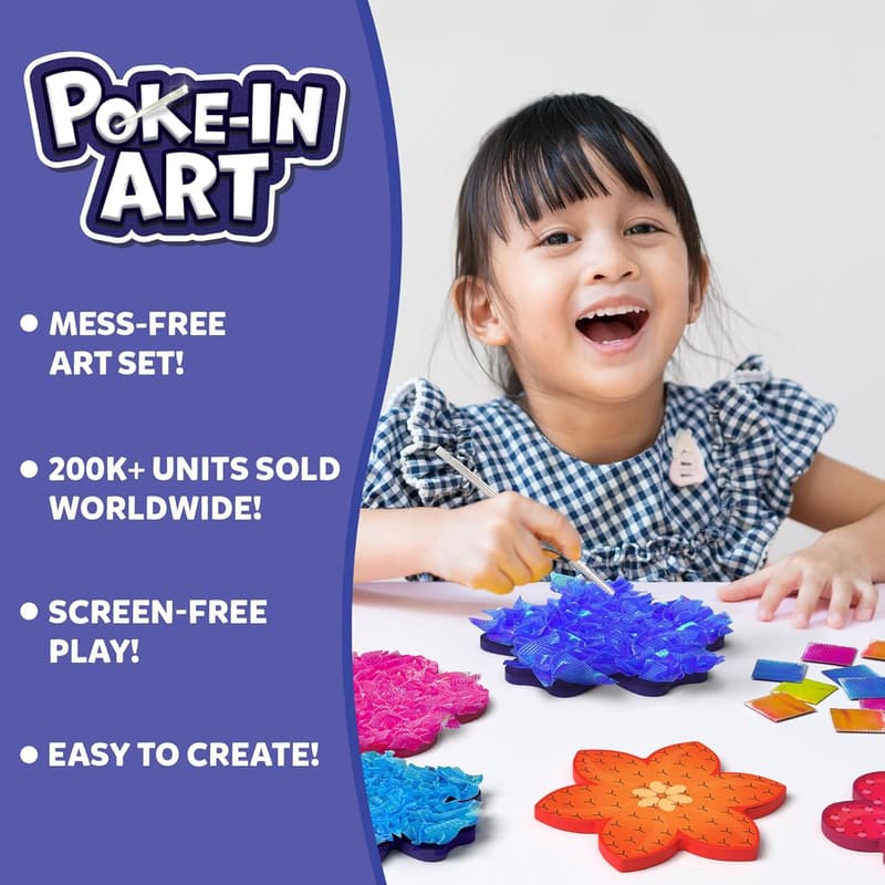 Kids' DIY Flower Bouquet Craft Kit - Mess-Free Creative Fun