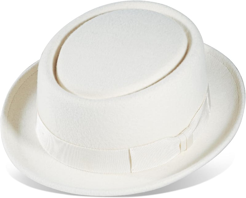 100% Wool Felt Pork Pie Hat for Adults