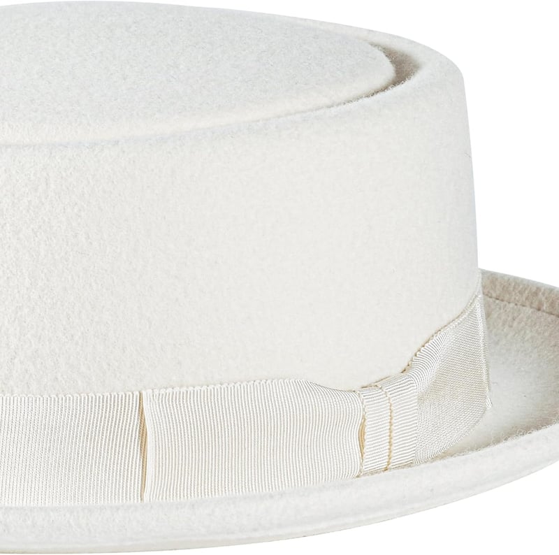 100% Wool Felt Pork Pie Hat for Adults