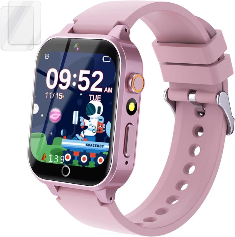 Kids Smart Watch for Girls 5-12 - 26 Games, HD Touch Screen