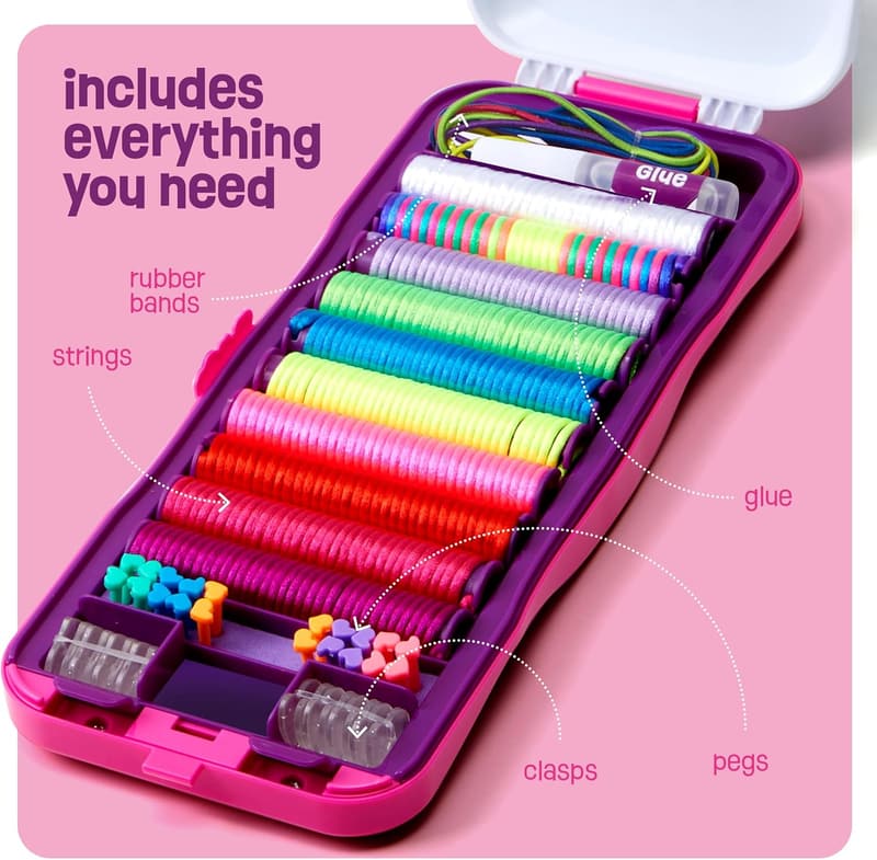 Friendship Bracelet Making Kit for Kids Age 8-12 - Birthday Gift