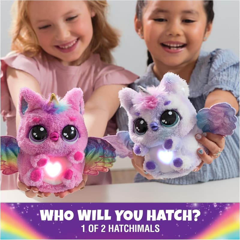 Hatchimals Alive Mystery Pufficorn Interactive Toy with Lights & Sounds