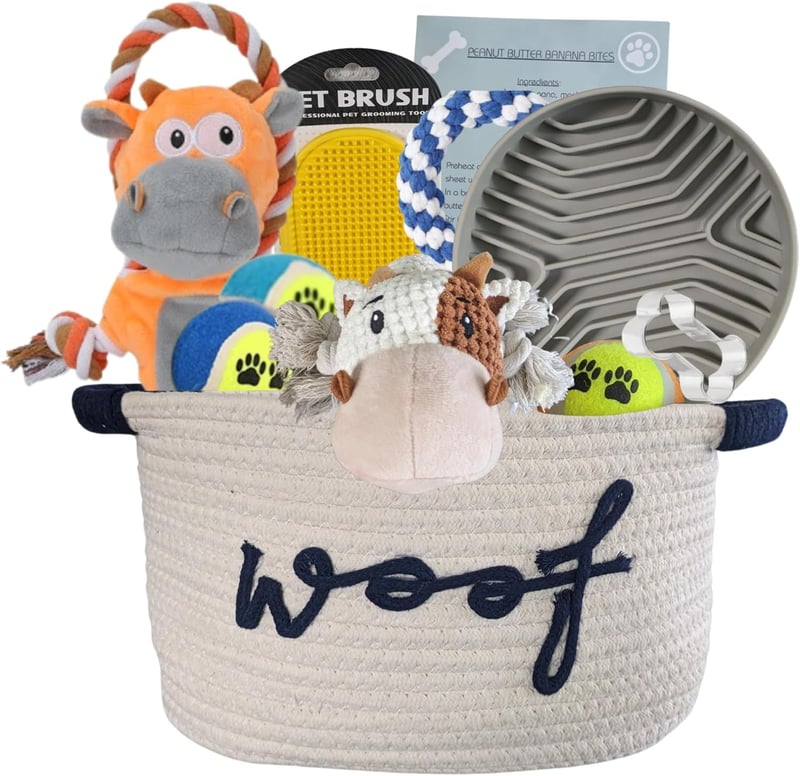Puppy Gift Basket - Premium Starter Kit with Toys and Essentials