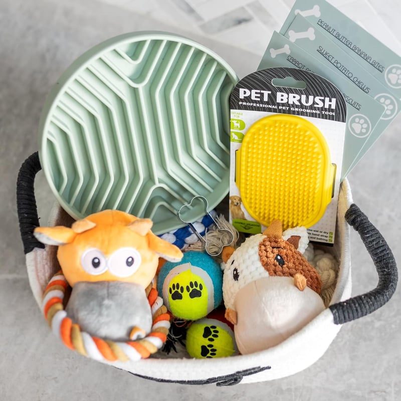 Puppy Gift Basket - Premium Starter Kit with Toys and Essentials