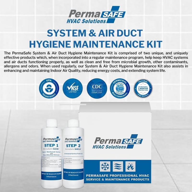 HVAC Hygiene Maintenance Kit for Improved Indoor Air Quality