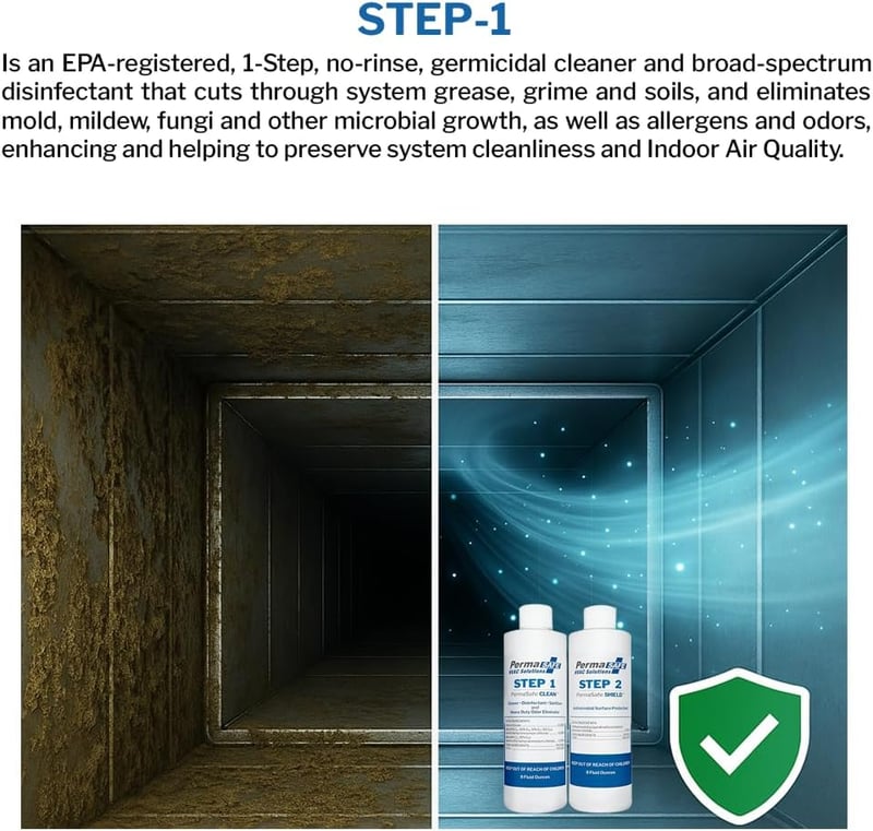 HVAC Hygiene Maintenance Kit for Improved Indoor Air Quality