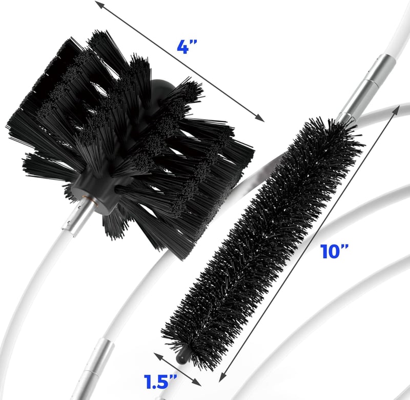 30-Foot Flexible Dryer Vent Cleaner Kit with Drill Attachment