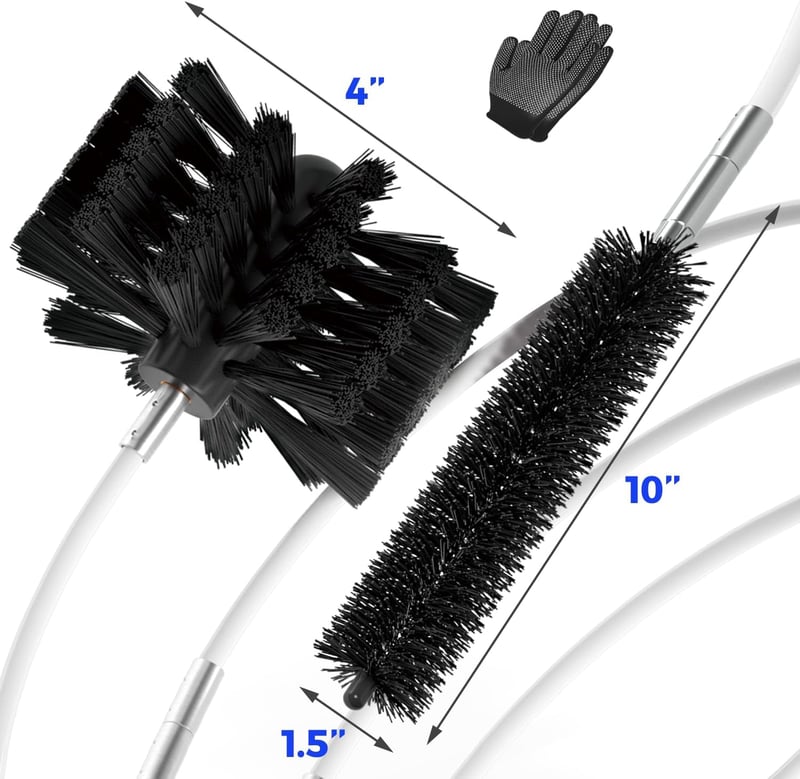 40 Feet Dryer Vent Cleaner Kit with Drill Attachment