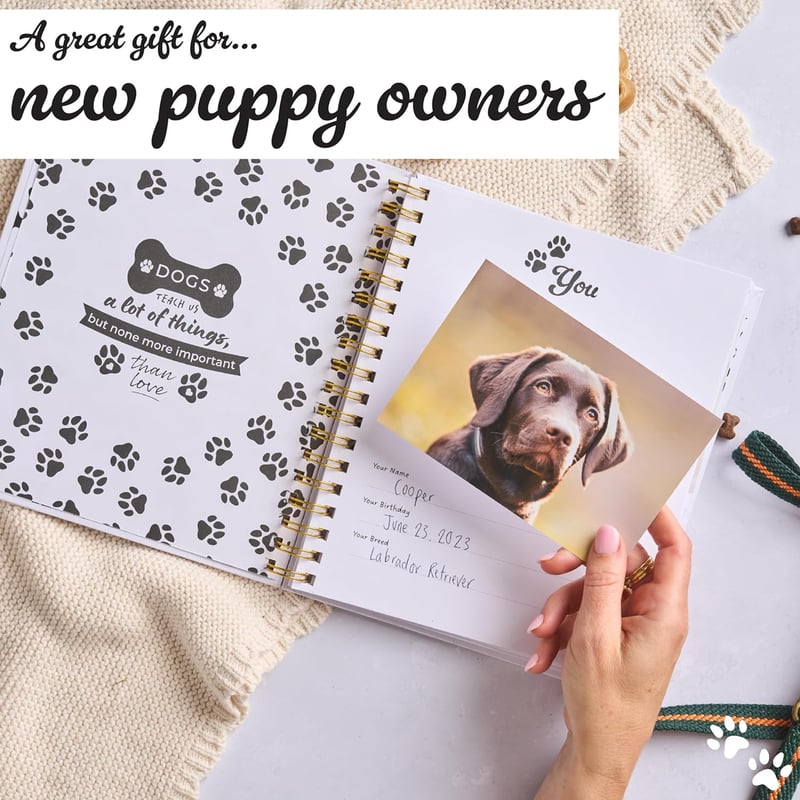 New Puppy Gift | Dog Memory Book & Keepsake Album