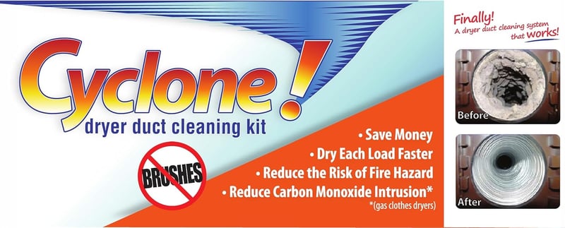 Home Dryer Duct Cleaning Kit - The Cyclone!