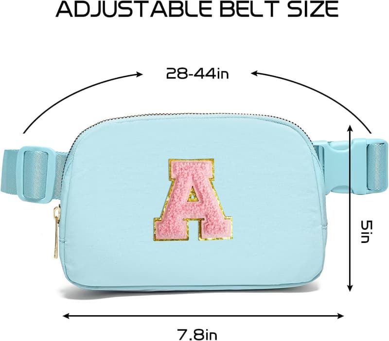 Personalized Fanny Pack for Girls - Initial Letter Patch