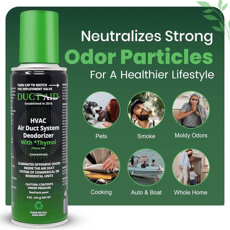 Thyme Extract Air Freshener for HVAC & Cars - Concentrated Formula