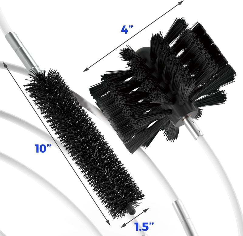 15-Foot Dryer Vent Cleaning Kit with Synthetic Brush