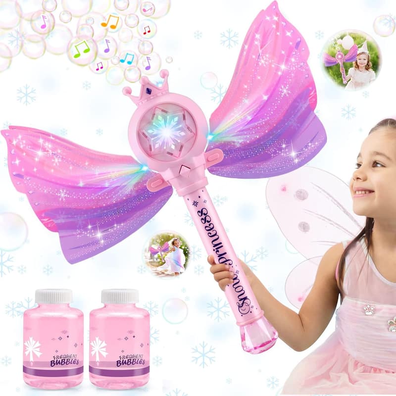 LED Bubble Machine for Kids - Music & Light, Outdoor Party Toy