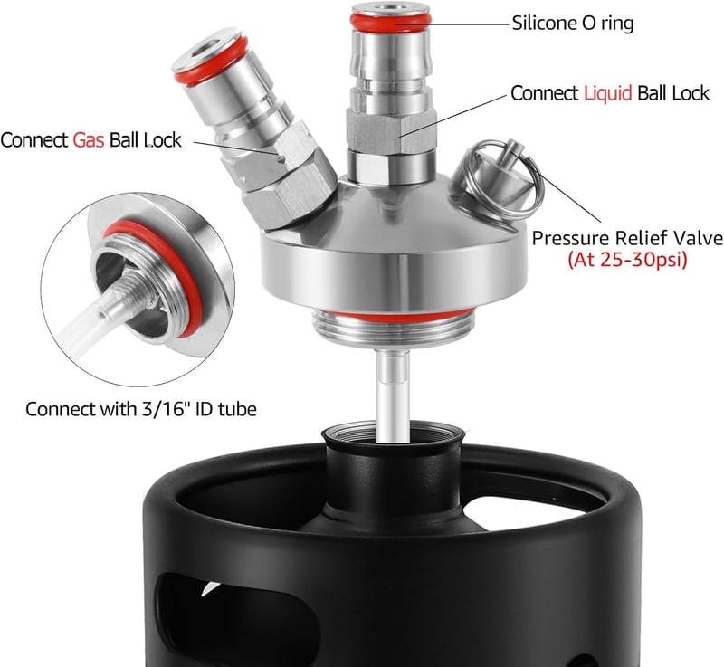Stainless Steel Mini Keg Spear with 50